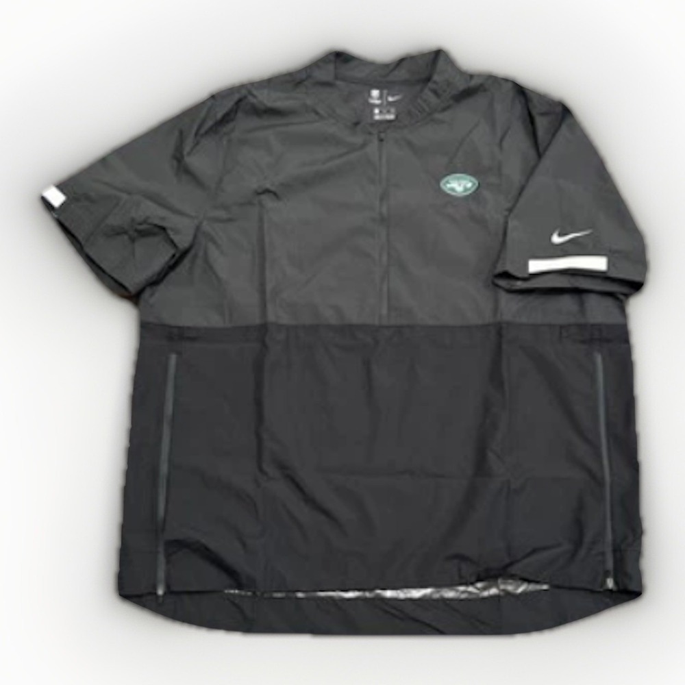 Nike New York Jets NFL Onfield Short Sleeve Pullover Jacket Men XXL NWOT